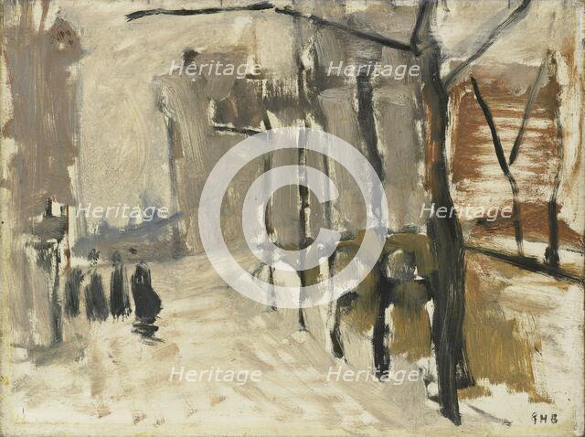 View in the Hague (?), c.1880-c.1923. Creator: George Hendrik Breitner.