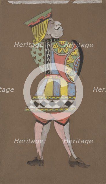 Knave of Hearts (costume design for Alice-in-Wonderland). Creator: William Penhallow Henderson.