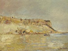 Cliffs and coast, 1870-1880.  Creator: Adolphe Monticelli.