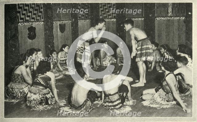 'These Maori children at the Native School, Whakarewarewa, are playing a hand game', c1948. Creator: Unknown.