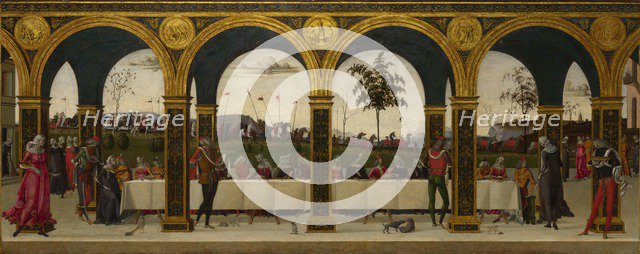 The Story of Griselda. Part III: Reunion, c.1490-1495. Artist: Master of the Story of Griselda (active End of 15th cen.)