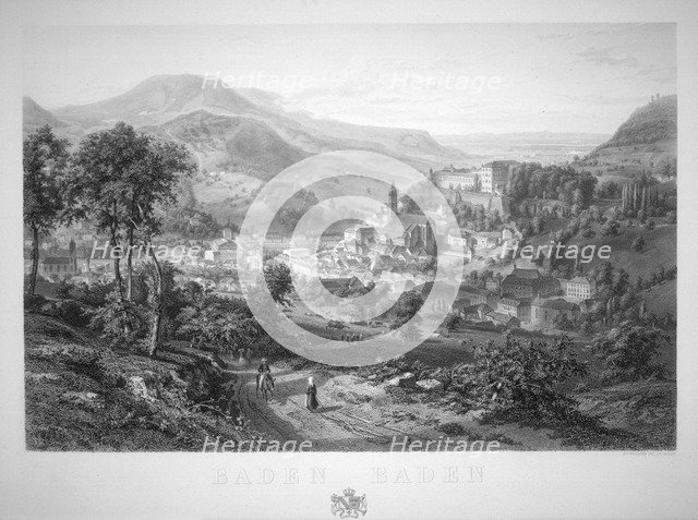 'Baden Baden', 19th century. Artist: Eduard Willman