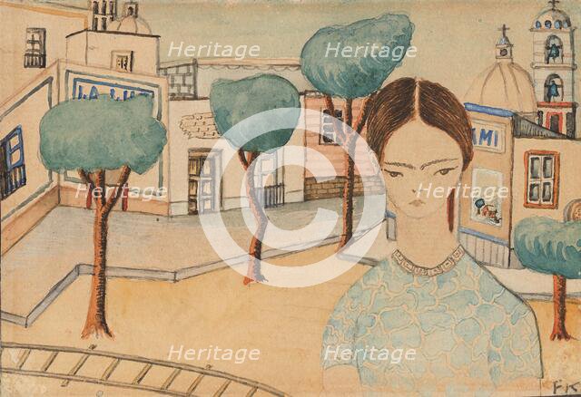 Frida in Coyoacán, 1927. Creator: Kahlo, Frida (1907-1954).