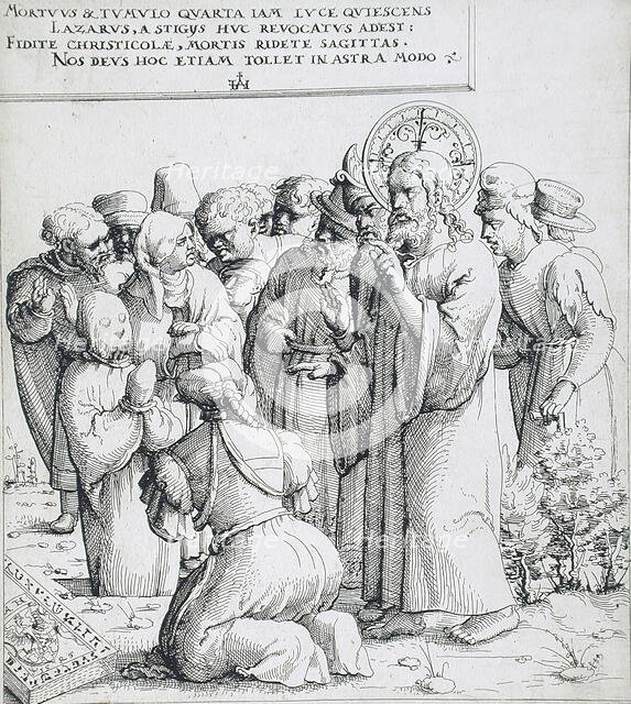 The Raising of Lazarus, 1545. Creator: Augustin Hirschvogel.