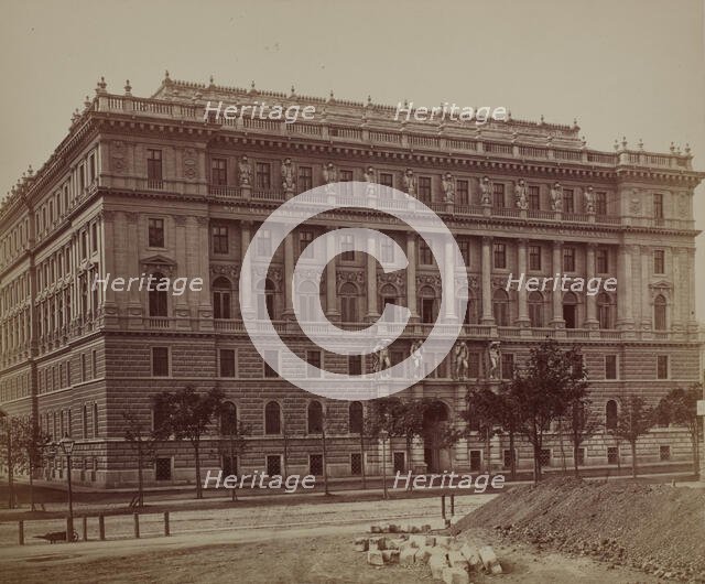 Seat of the General Staff of the Armed Forces - general view, Vienna, around 1890. Creator: Ludwig Niernberger.