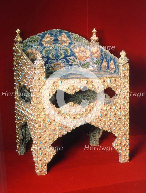 Throne of the Tsar Boris Godunov, early 17th century. Artist: Iranian Master