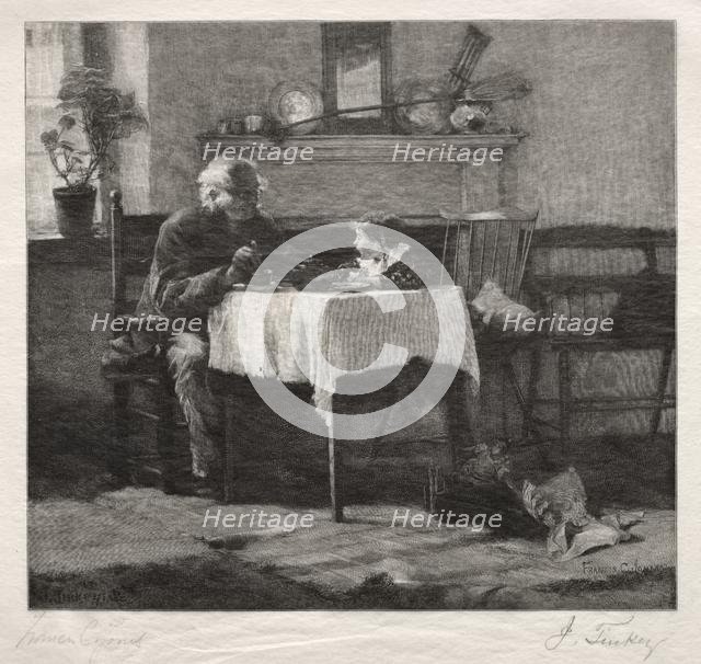 Exchanging Confidences, 1887. Creator: John Tinkey (American, 1940-1901).