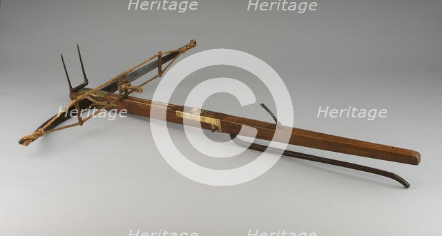 Pellet Crossbow, Europe, c. 1600. Creator: Unknown.