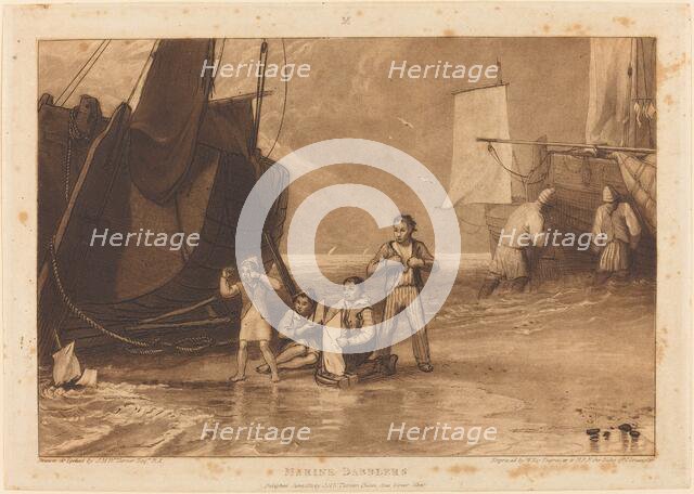 Marine Dabblers, published 1811. Creators: JMW Turner, William Say.