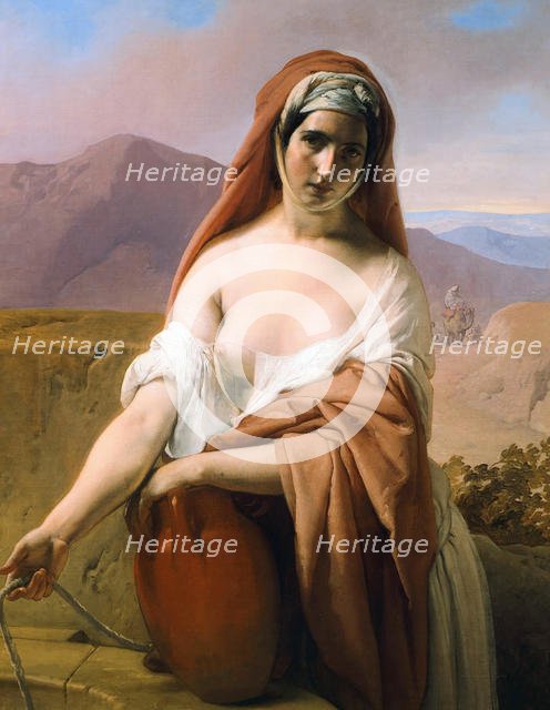 Rebecca at the Well, 1848. Creator: Hayez, Francesco (1791-1882).