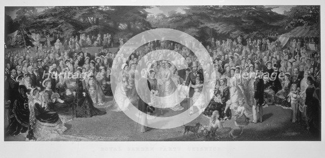 Royal garden party at Chiswick House, Hounslow, London, c1875. Artist: Anon
