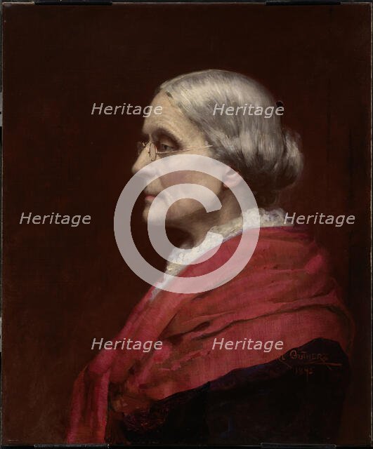 Susan Brownell Anthony, 1895. Creator: Carl Gutherz.