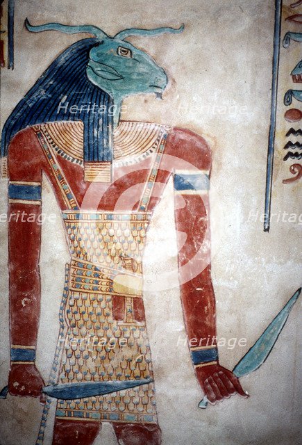 Wallpainting from the tomb of a prince, Valley of the Queens, Luxor, Egypt, c12th century BC. Artist: Unknown