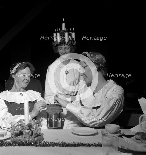 Lucia Day celebrations, Sweden, 1960. Artist: Torkel Lindeberg