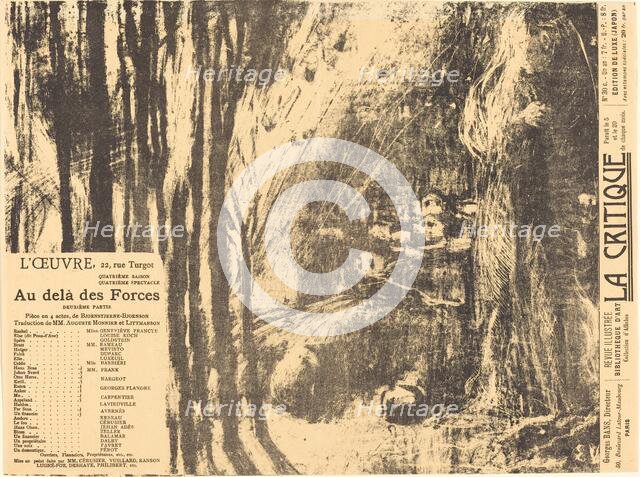 Au-delà des forces humaines, 1897. Creator: Edouard Vuillard.