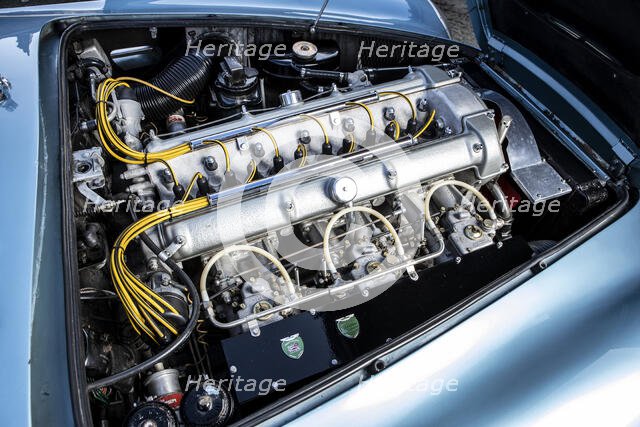 Engine of a 1961 Aston Martin DB4 GT SWB lightweight. Creator: Unknown.