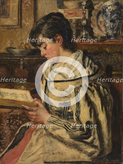 Woman Reading, 1881-1885. Creator: Henri Jean Augustin de Braekeleer.