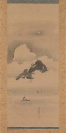 Landscape in Moonlight, after 1662. Creator: Kanô Tan'yû.