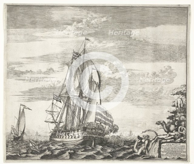 Flagship Goto Predestinatsia (The Providence of God) built by Peter the Great at Voronezh, 1700, 170 Artist: Schoonebeek (Schoonebeck), Adriaan (1661-1705)