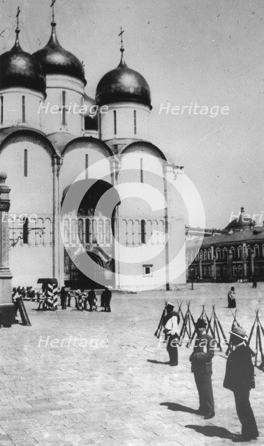The Cathedral of the Dormition in the Moscow Kremlin, Russia, 1883.  Artist: Scherer Nabholz & Co