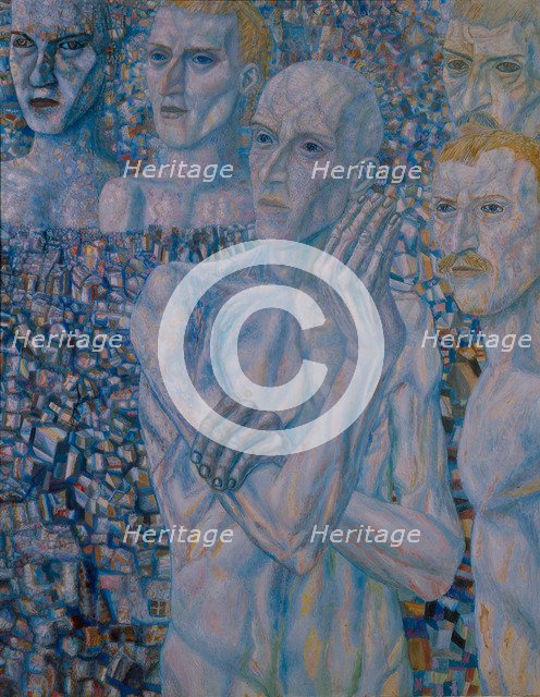 Men, Early 1930s. Artist: Filonov, Pavel Nikolayevich (1883-1941)