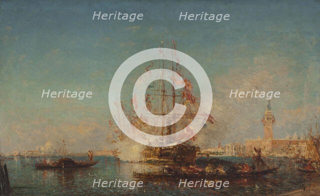 Le coup de canon, between 1880 and 1885. Creator: Felix Francois Georges Philibert Ziem.