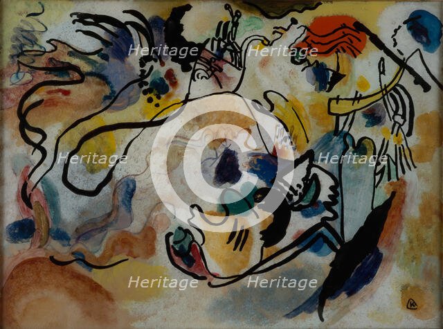 The Day of the Last Judgement, 1912. Creator: Kandinsky, Wassily Vasilyevich (1866-1944).