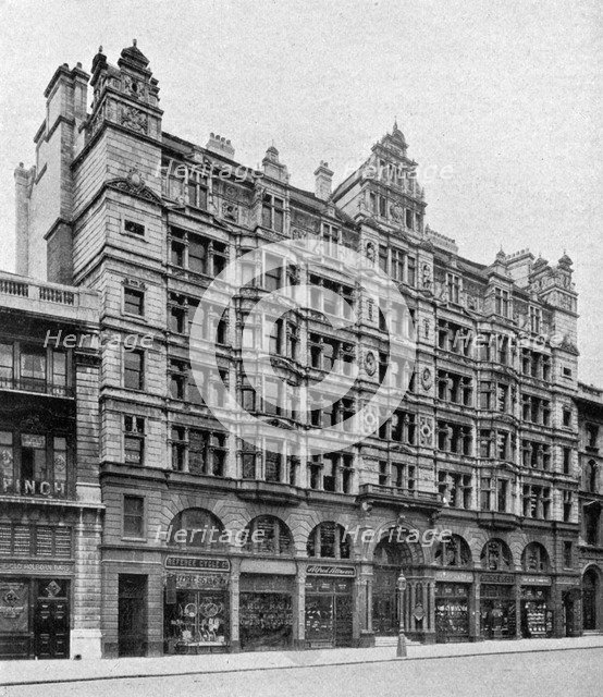 Holborn front of the Birkbeck Bank, London, 1904. Artist: Unknown