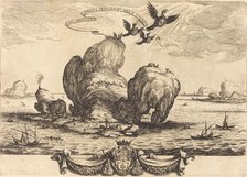 The Great Rock, 1623. Creator: Jacques Callot.