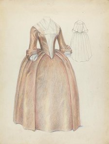 Woman's Dress, c. 1940. Creator: Jessie M. Benge.
