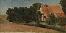 German Farmhouse by a Road, 1863. Creator: Hjalmar Munsterhjelm.