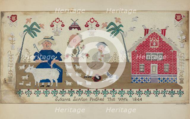 Sampler, c. 1937. Creator: Walter Praefke.