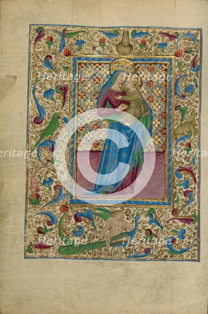The Virgin and Child; Book of Hours, about 1460. Creator: Unknown.