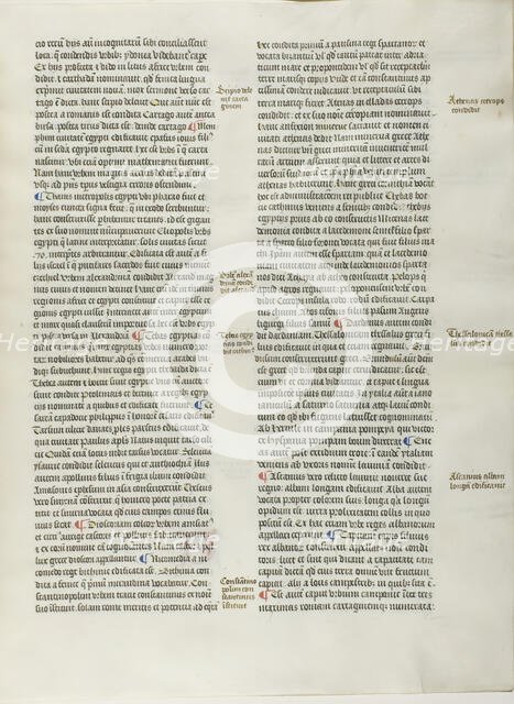 Folio Eight from Burchard of Sion's De locis ac mirabilibus mundi, or an Illuminated Ge..., c. 1460. Creator: Burchard of Mount Sion.