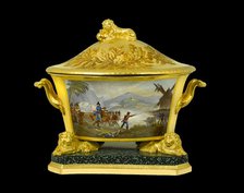 Soup tureen depicting the Battle of Rolica, Portugal, 1808 (1817-1819). Artist: Unknown.