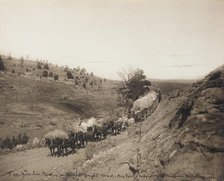 Jerk-line 12, on the Old Freight Road, Milestone, Montana, 1883. Creator: Laton Alton Huffman.