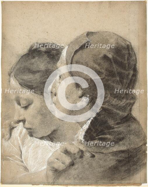 A Young Man Embracing a Girl, c. 1743. Creator: Giovanni Battista Piazzetta.