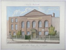 West Street Independent Chapel, Southwark, London, 1826. Artist: G Yates