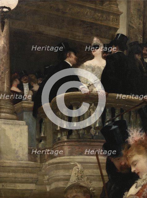 Masked Ball at the Opera, 1886. Artist: Gervex, Henri (1852-1929)