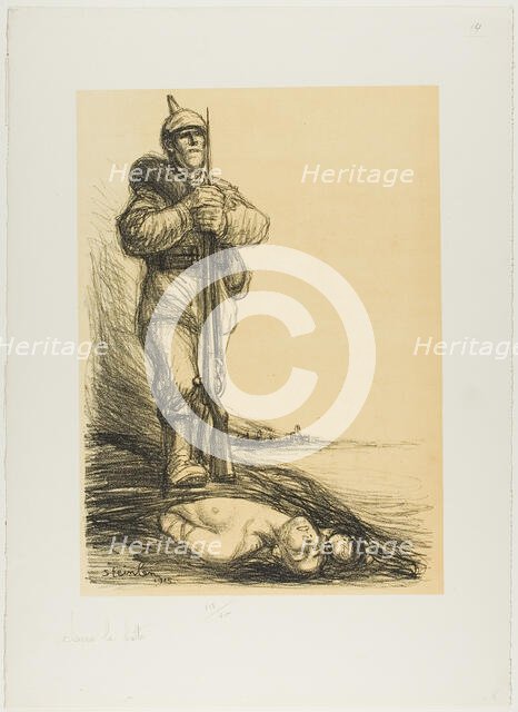 Under the Boot, 1915. Creator: Theophile Alexandre Steinlen.