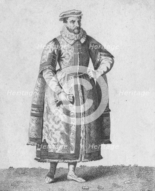 'A Merchant - Dress of Eminent Citizens in 1640', 1807. Artist: Warren.