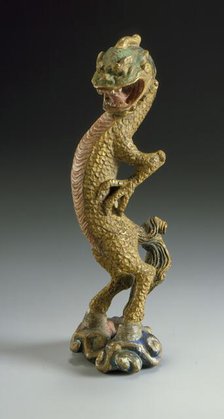 Dragon Standing on Clouds, 19th century. Creator: Unknown.
