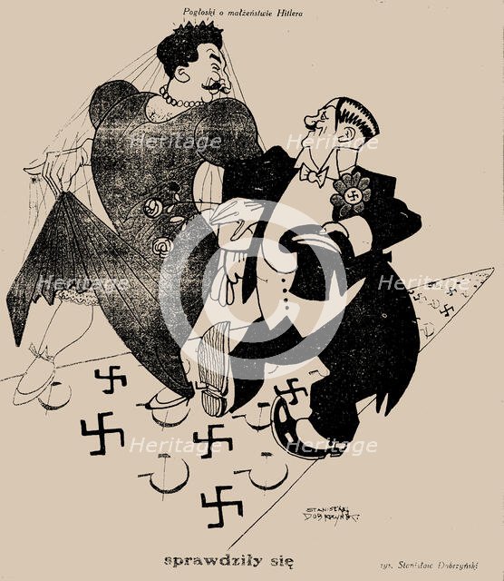 Rumors about Hitler's marriage have proven to be true, 1939. Creator: Dobrzynski, Stanislaw (1897-1949).