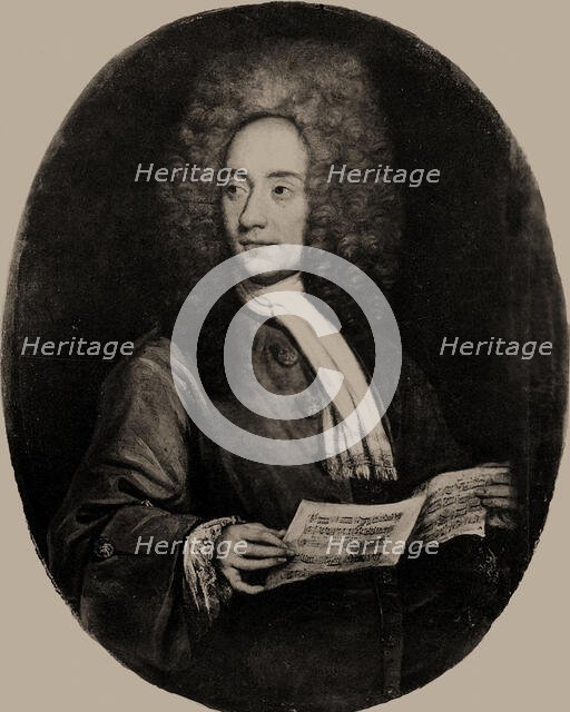 Portrait of the violinist and composer Tomaso Albinoni (1671-1751). Creator: Anonymous.