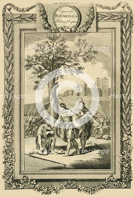 'King Athelstan saving the Life of his Father, Edward the Elder...', c1786. Creator: William Walker.