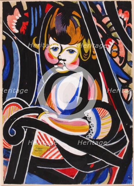 Child in Rocker, ca. 1916. Creator: Henry Lyman Saÿen.