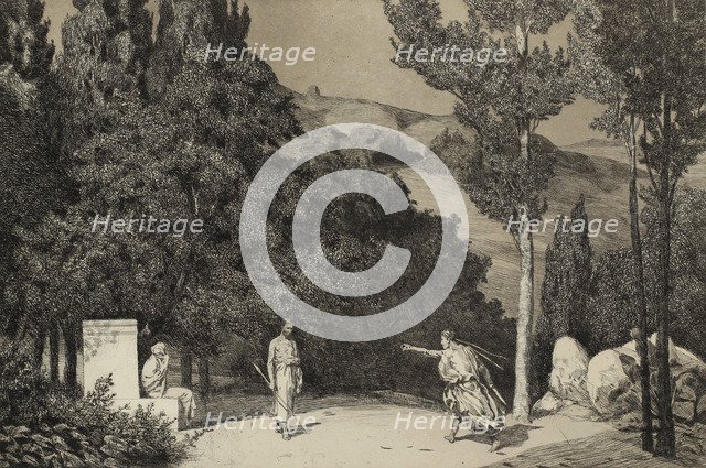 Pyramus and Thisbe II (From the series Opus II), 1879. Artist: Klinger, Max (1857-1920)