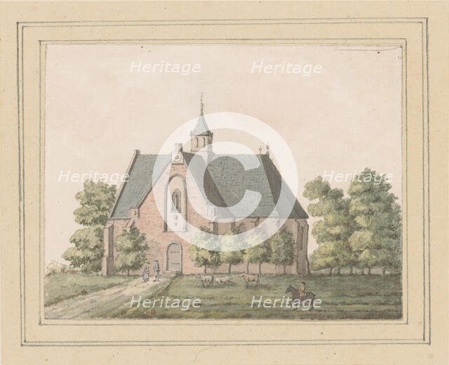 View of the church at Sint Pancras, 1700-1800. Creator: Anon.