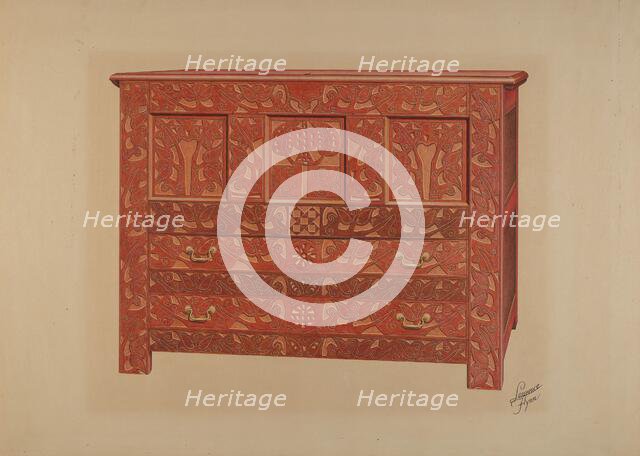 Hadley Chest, 1937. Creator: Lawrence Flynn.