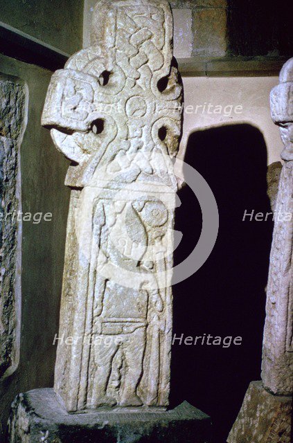 An Anglo-Scandinavian Cross showing a warrior, c.10th century. Artist: Unknown